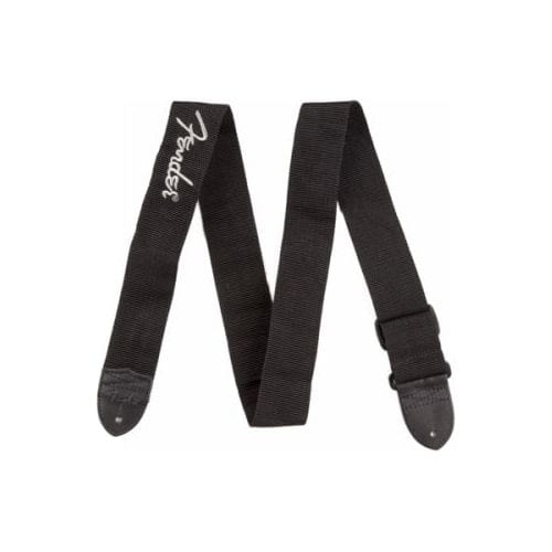 Fender Home Page Fender Logo Strap Black/Gray Logo 2 - Byron Music