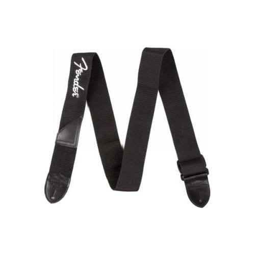 Fender Home Page Fender Logo Strap Black/White Logo 2 - Byron Music