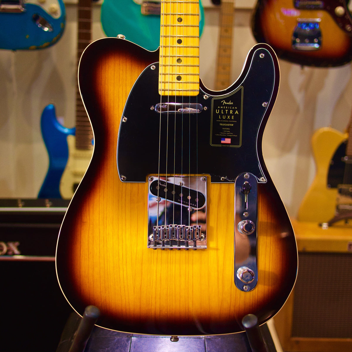 Byron Music Home Page MINT - Fender American Ultra Luxe Telecaster Tobacco Sunburst w/ Hardcase - Byron Music