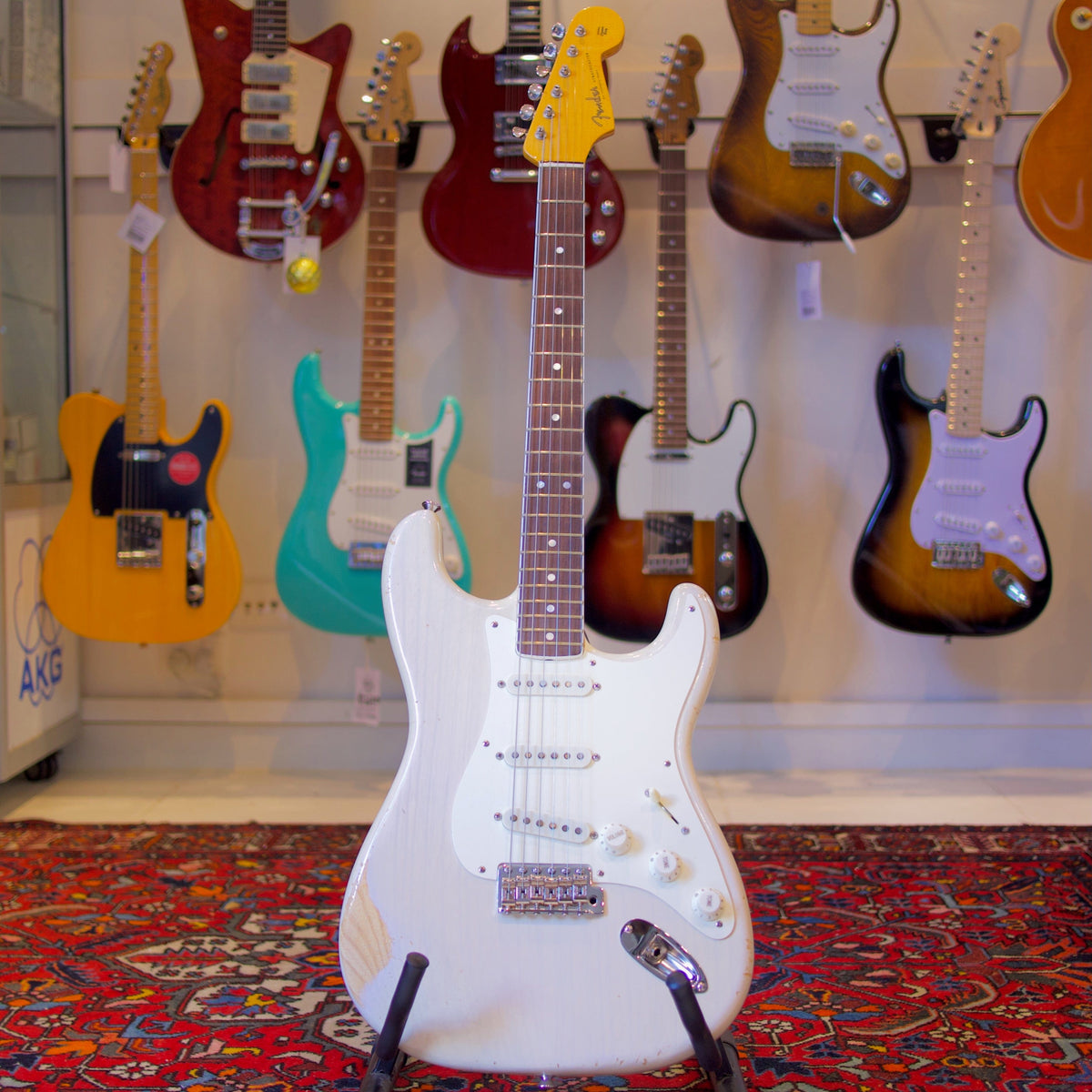 Byron Music Home Page Preloved - Fender &quot;Partscaster&quot; Stratocaster - Olympic White - Byron Music