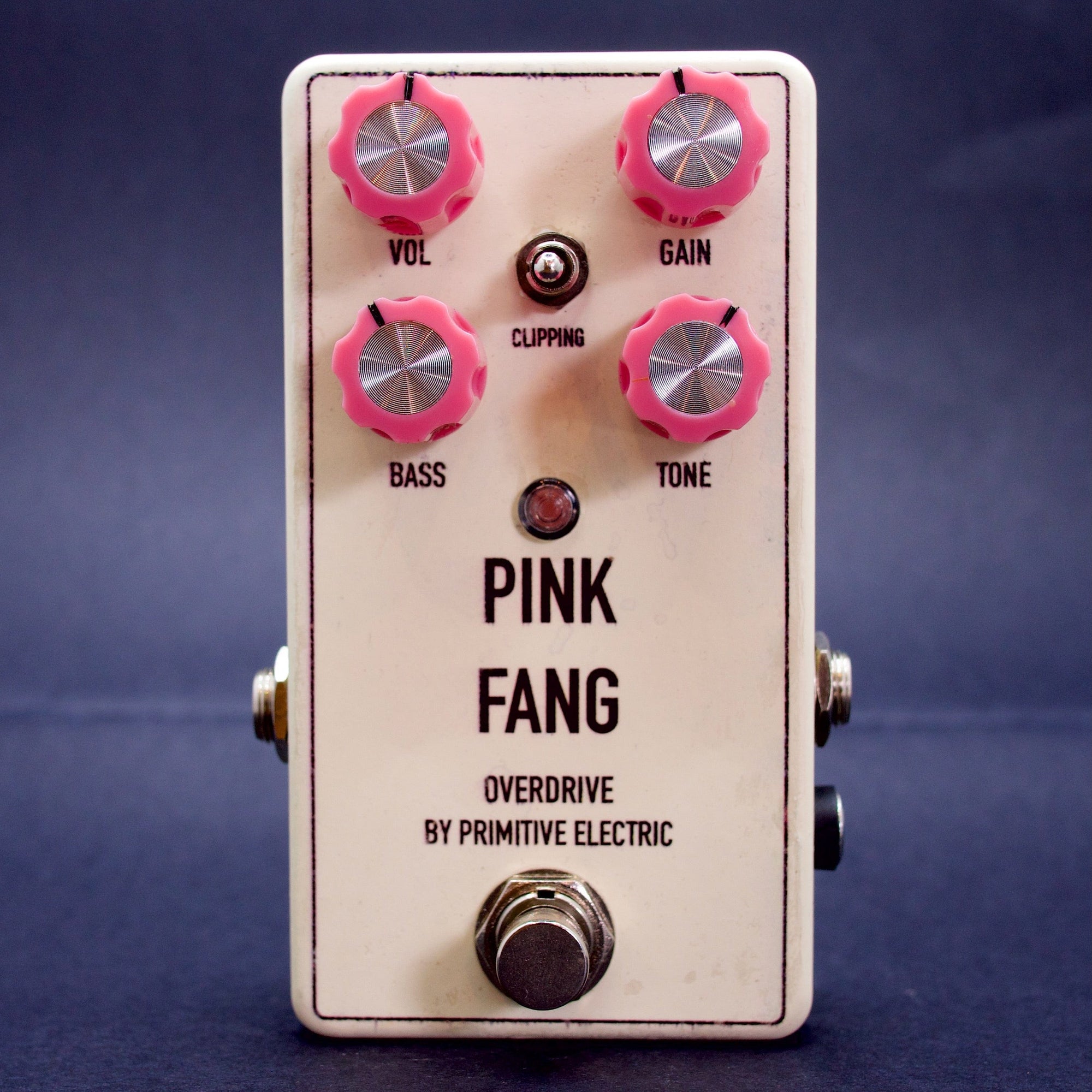 PRIMITIVE ELECTRIC Home Page Primitive Electric PINK FANG Overdrive Guitar Effect Pedal - Byron Music