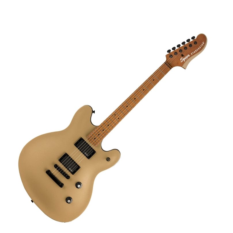 Squier Home Page Squier Contemporary Active Starcaster Roasted Maple Fingerboard Shoreline Gold - Byron Music