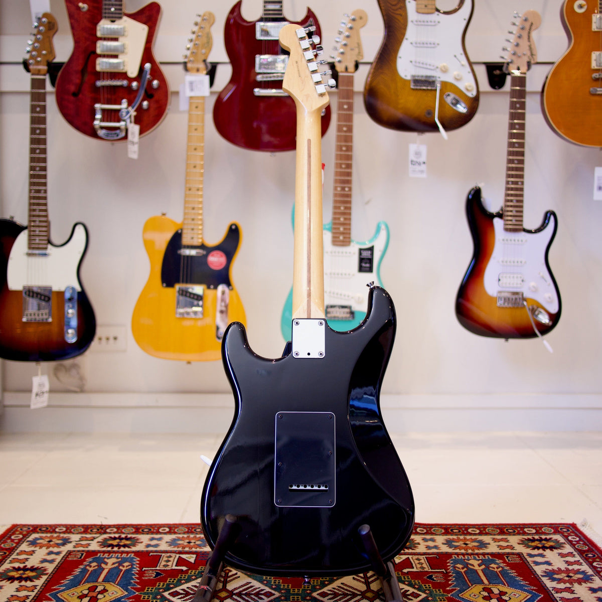 US12033708 Home Page USED FENDER AMERICAN STANDARD STRATOCASTER BLACK 2013 W/ &quot;Q PUPS&quot; - Byron Music