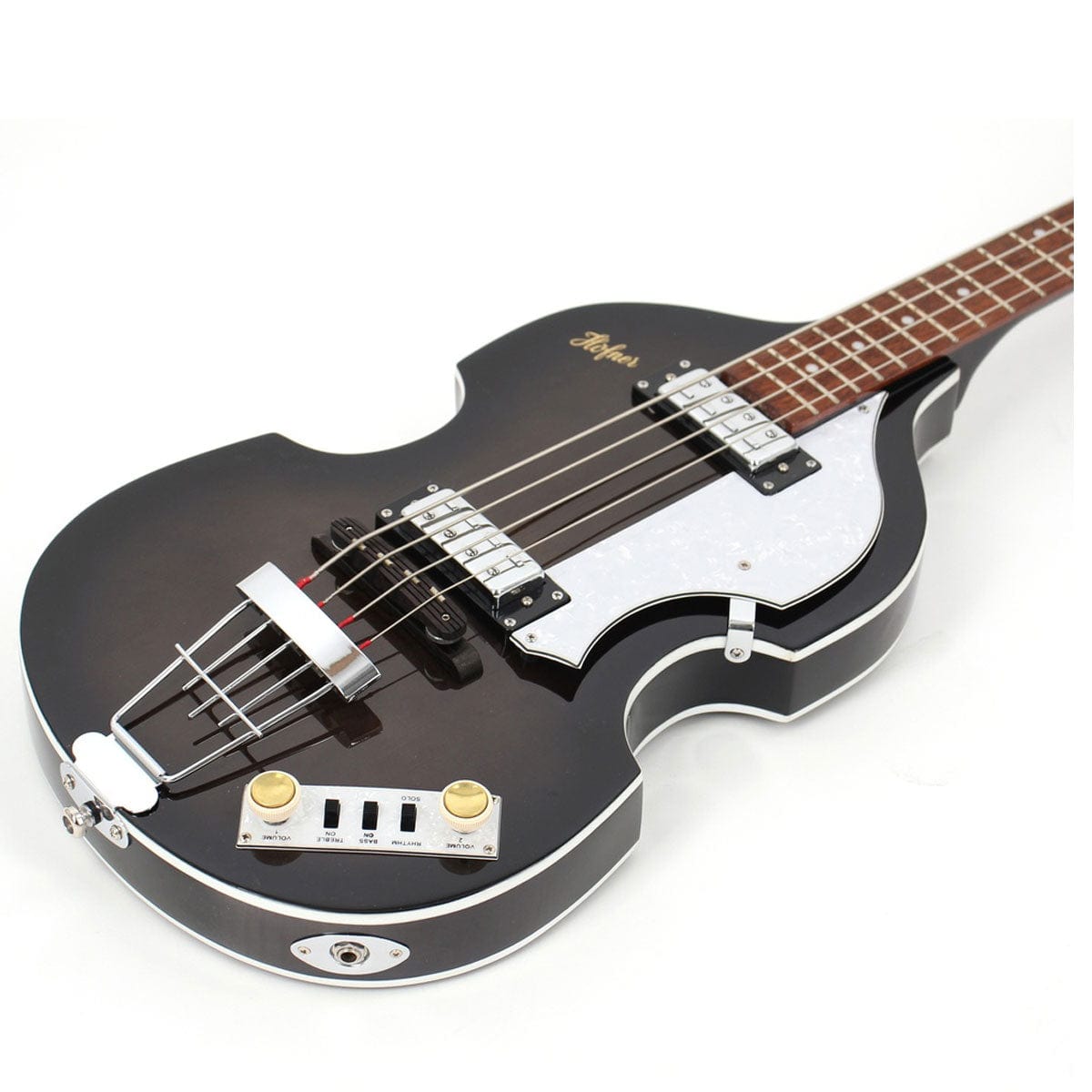 Hofner ignition violin store bass transparent black