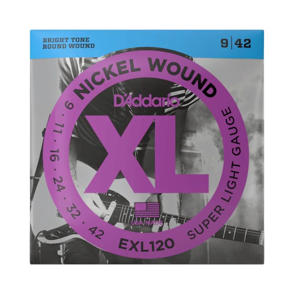 D'Addario EXL120 Electric Guitar Strings Super Light (9-42)