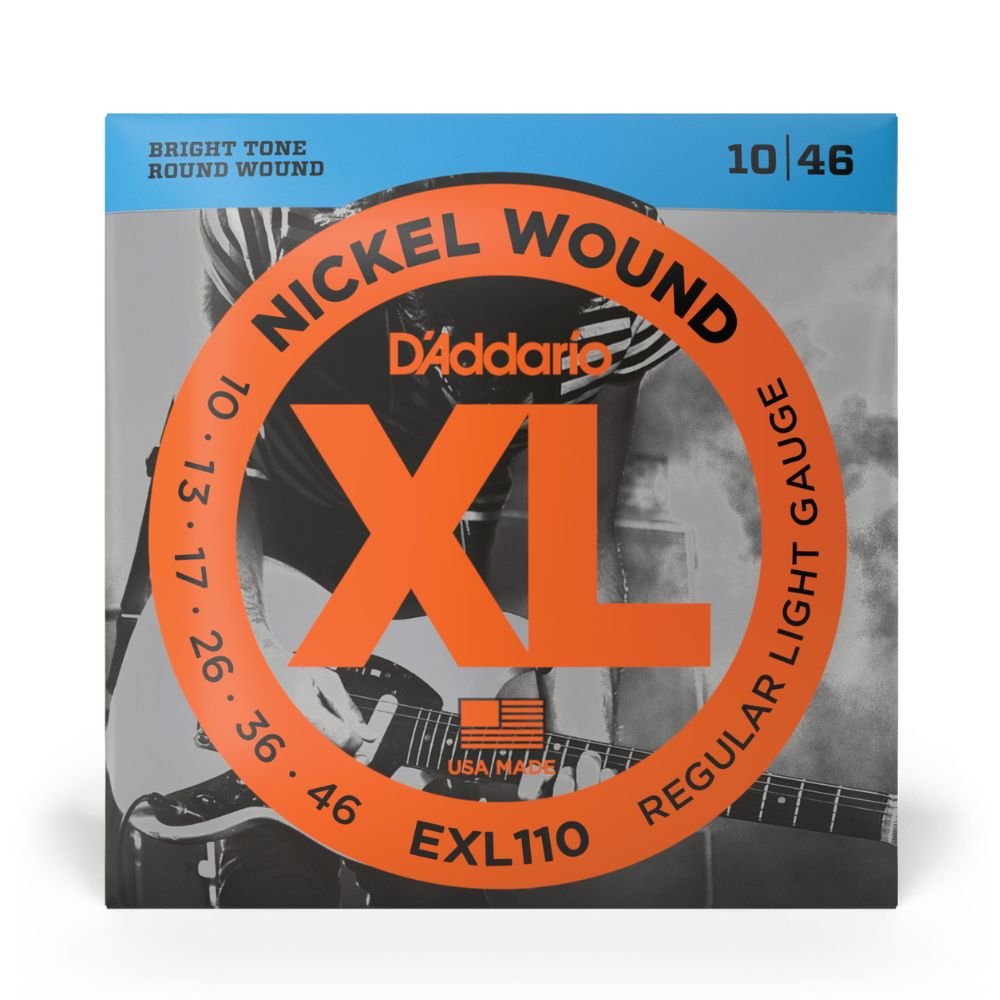 D'Addario EXL110 Electric Guitar Strings Regular Light (10-46)