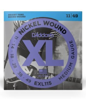 D'Addario EXL115 Electric Guitar Strings Medium (11-49)