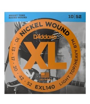 D'Addario EXL140 Electric Guitar Strings Light Top Heavy Bottom (10-52)