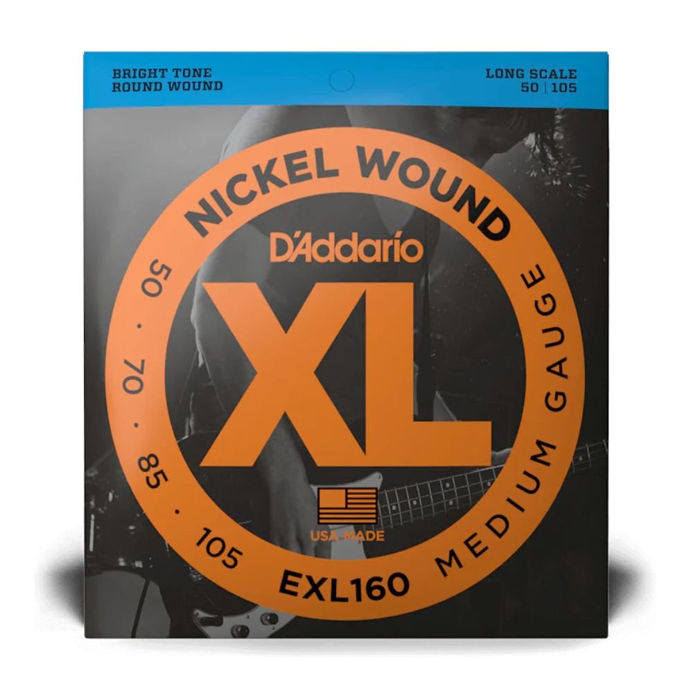D'Addario EXL160 Bass Strings Nickel Wound Medium Long Scale (50-105)