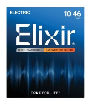 Elixir Electric Guitar Strings Nanoweb Light 10-46