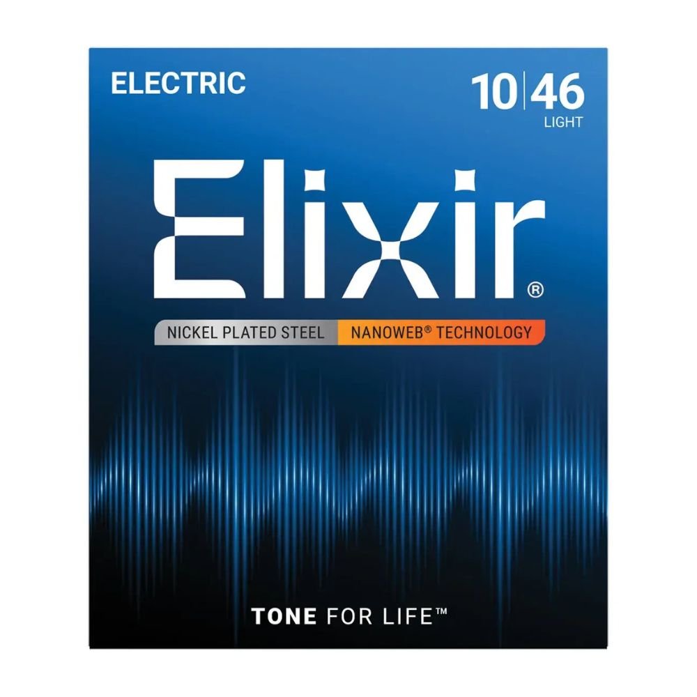Elixir Electric Guitar Strings Nanoweb Light 10-46