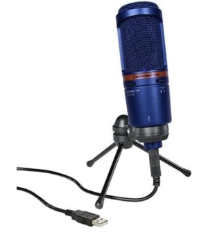 Audio Technica Recording Audio Technica AT2020 USB Condenser Mic Blue - Byron Music