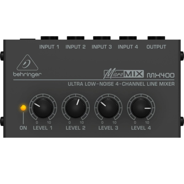 Behringer PA | Lighting Behringer MicroMix MX400 Line Mixer 4-Channel - Byron Music