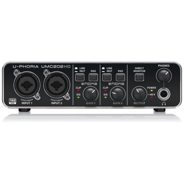 Behringer Recording BEHRINGER U-PHORIA UMC202HD INTERFACE - Byron Music