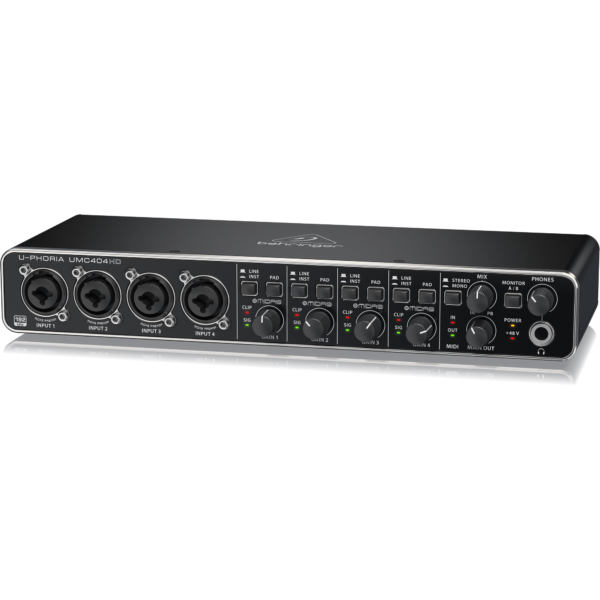 Behringer Recording Behringer U-PHORIA UMC404HD USB Audio/MIDI Interface - Byron Music