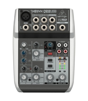 Behringer PA | Lighting Behringer XENYX Mixer 5-Input with USB Q502USB - Byron Music