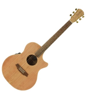 Cole Clark Guitar Cole Clark Angel 2 Acoustic/Electric Guitar Redwood/Blackwood AN2EC-RDBL - Byron Music