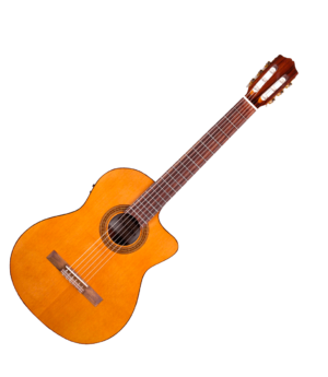 Cordoba Guitar Cordoba C5-Cet Solid Top Thinline Nylon String Classical Guitar - Byron Music