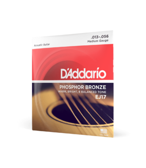 D'Addario Guitar Accessories D'Addario EJ17 Acoustic Guitar Strings Phosphor Bronze Medium 13-56 - Byron Music