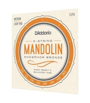 DAddario Guitar Accessories DAddario EJ74 Mandolin Strings Phosphor Bronze Medium Byron Music