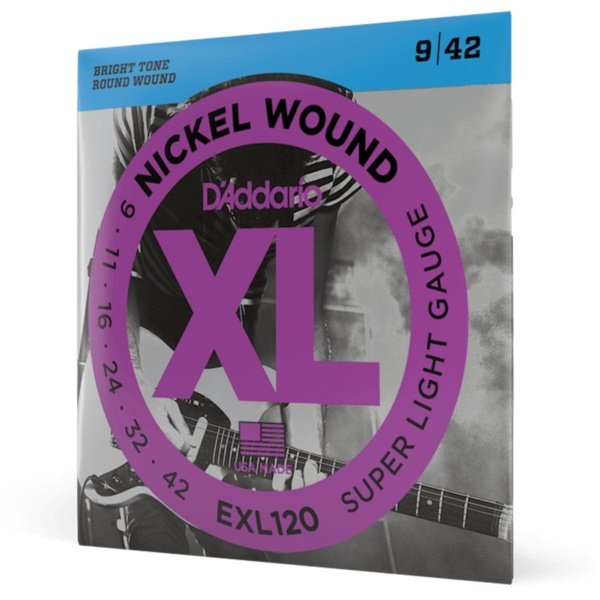DAddario EXL120 Electric Guitar Strings Super Light 9 42 Byron Music