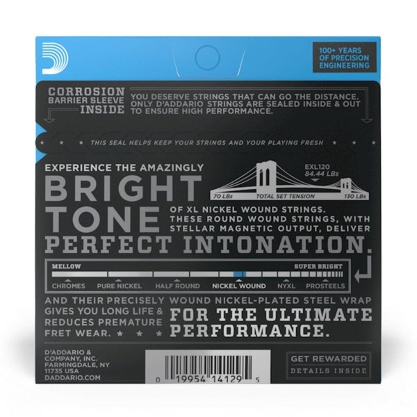 DAddario EXL120 Electric Guitar Strings Super Light 9 42 Byron Music