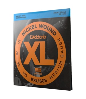 Daddario Guitar Accessories D'Addario EXL160S Bass Strings Medium Short Scale 50-105 EXL160S - Byron Music