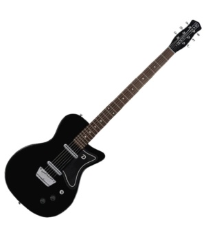 Danelectro Guitar Danelectro '56 Baritone Electric Guitar Black Bottle Headstock - Byron Music