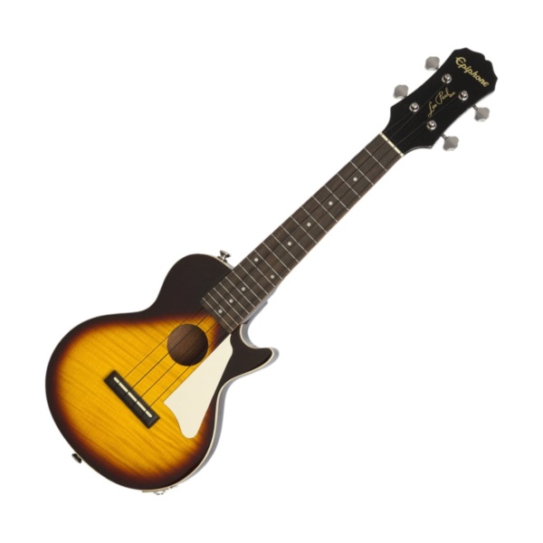 Epiphone Guitar Epiphone Les Paul Ukulele Concert with Pickup Vintage Sunburst - Byron Music