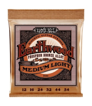 Ernie Ball Guitar Accessories Ernie Ball Acoustic Guitar Strings Phosphor Bronze 12-54 Medium/Light - Byron Music