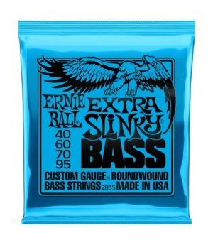 Ernie Ball Guitar Accessories Ernie Ball Electric Bass Strings 40-95 Extra Slinky Blue - Byron Music