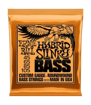 Ernie Ball Guitar Accessories Ernie Ball Electric Bass Strings 45-105 Hybrid Slinky Orange - Byron Music