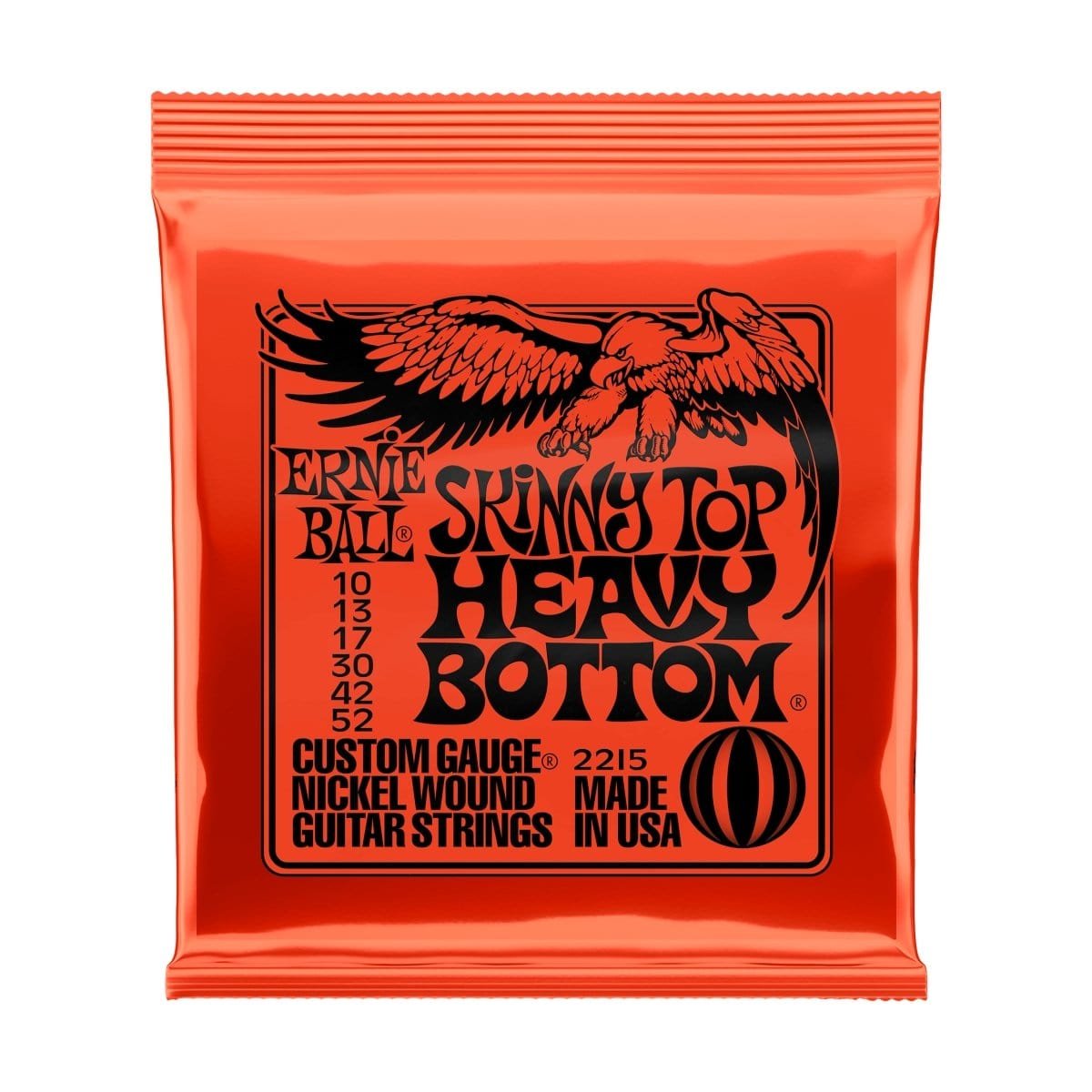 Ernie Ball Guitar Accessories Ernie Ball Electric Guitar Strings 10-52 Skinny Top Heavy Bottom Slinky Red - Byron Music
