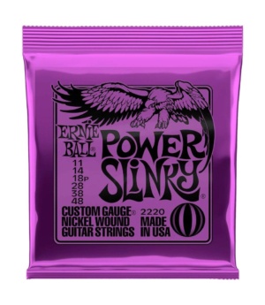 Ernie Ball Guitar Accessories Ernie Ball Electric Guitar Strings 11-48 Power Slinky Purple - Byron Music