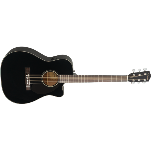 Fender Guitar Fender CC-60SCE Acoustic/Electric Guitar Concert Black - Byron Music