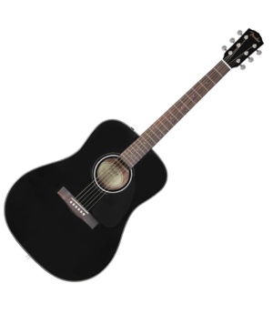 Fender Guitar Fender CD-60 Dreadnought Acoustic Guitar Black - Byron Music