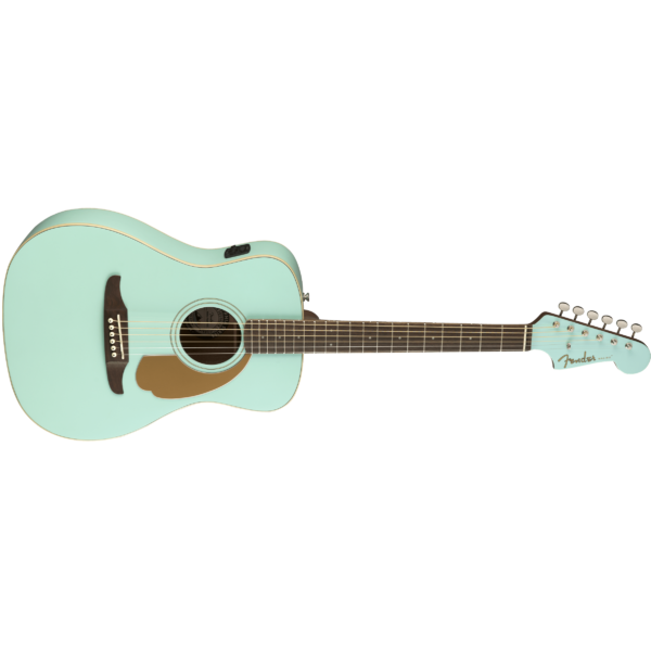 Fender Guitar Fender Malibu Player Acoustic/Electric Guitar Short Scale Aqua Splash - Byron Music