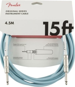 Fender Home Page Fender Original Series Instrument Cable 15 Daphne Blue - Byron Music