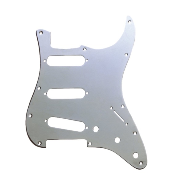 Fender Guitar Parts Fender Pickguard Stratocaster SSS 11 Hole Chrome - Byron Music