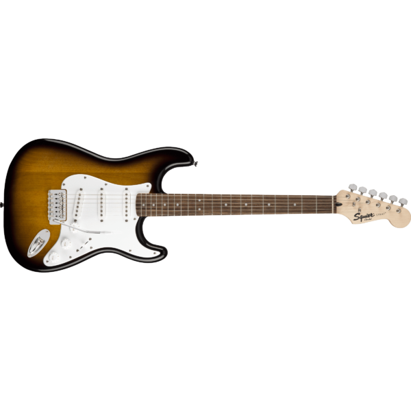 Squier Guitar Fender Squier Stratocaster Electric Guitar Amp Pack Brown Sunburst Byron Music