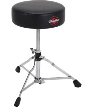 GIBRALTAR Home Page Gibraltar 4000 Series Single Braced Round Drum Throne in Black - Byron Music