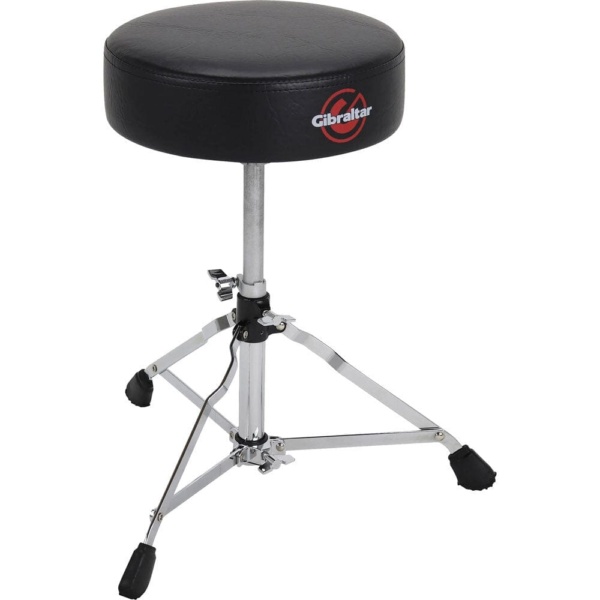 GIBRALTAR Home Page Gibraltar 4000 Series Single Braced Round Drum Throne in Black - Byron Music