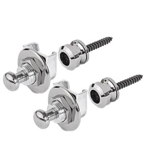 Grover Guitar Accessories Grover Strap Locks Quick Release Chrome Pair GRO651 - Byron Music