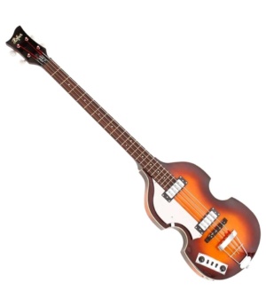 Hofner Guitar Hofner Left Handed Ignition Violin Beatle Bass with Hard Case - Byron Music