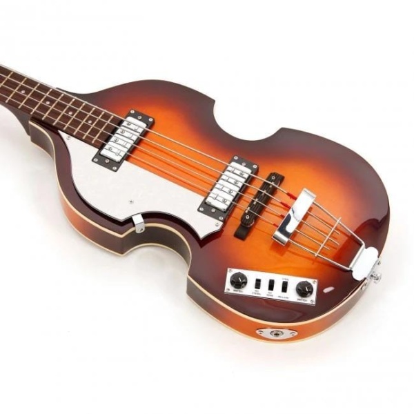 Hofner Guitar Hofner Left Handed Ignition Violin Beatle Bass with Hard Case - Byron Music