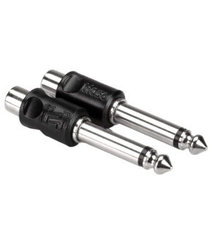 Hosa Recording Hosa Adapter RCA F To 1/4 Inch Male 2 Pack GPR101 - Byron Music