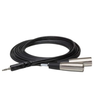 Hosa Recording Hosa Interconnect Cable 3.5mm TRS to Dual XLR M 10ft CYX-403M - Byron Music