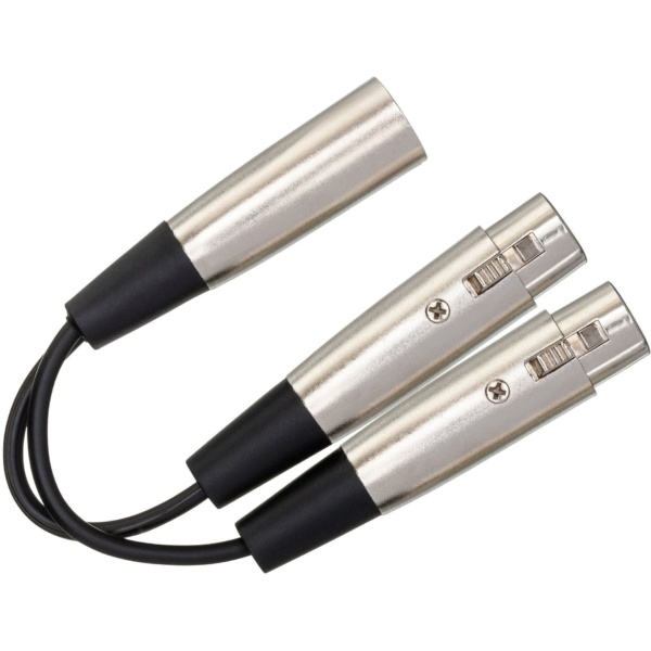 Hosa Recording Hosa Y Cable Dual XLR F to XLR M 1.5ft YXF-101/5 - Byron Music