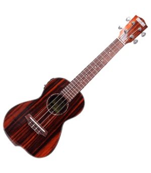 Makai Guitar Makai Concert Ukulele All Solid Ebony with Pickup CK-250GX - Byron Music