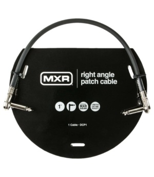 MXR Guitar Accessories MXR Patch Cable 1FT Right Angle Jacks DCP1 - Byron Music